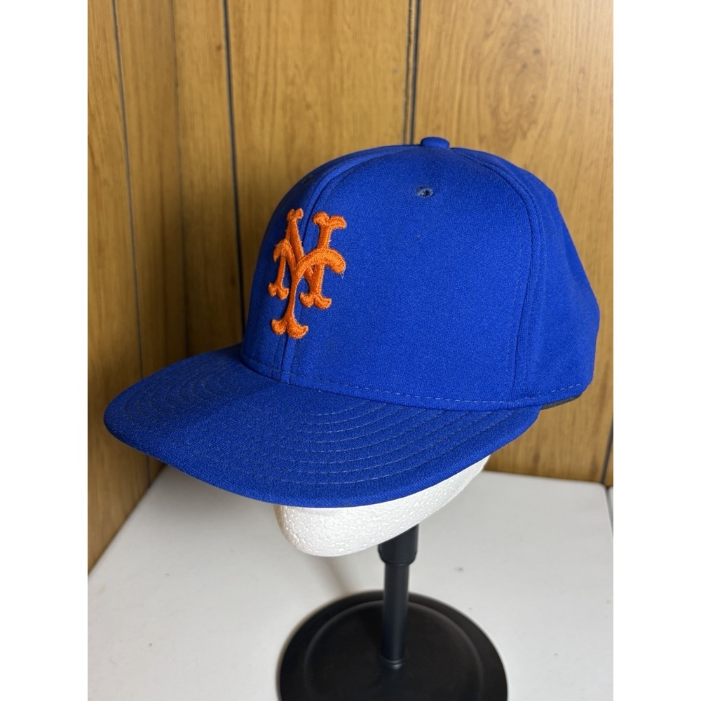Vintage 80s 90s New York Mets AJD Snapback Made In USA Solid Pannel Blue - Picture 2 of 8